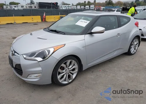 2012 Hyundai Veloster Base W/Black from USA, damaged, VIN KMHTC6AD4CU079447